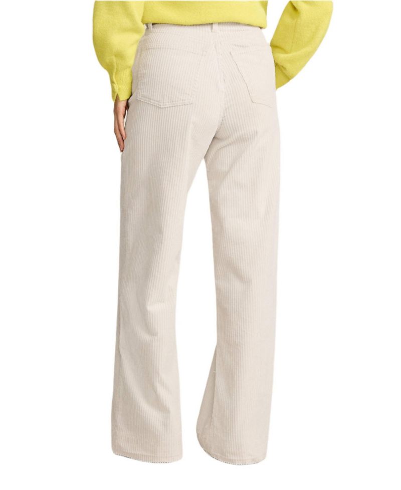 Women's High Rise Wide Leg Corduroy Pants