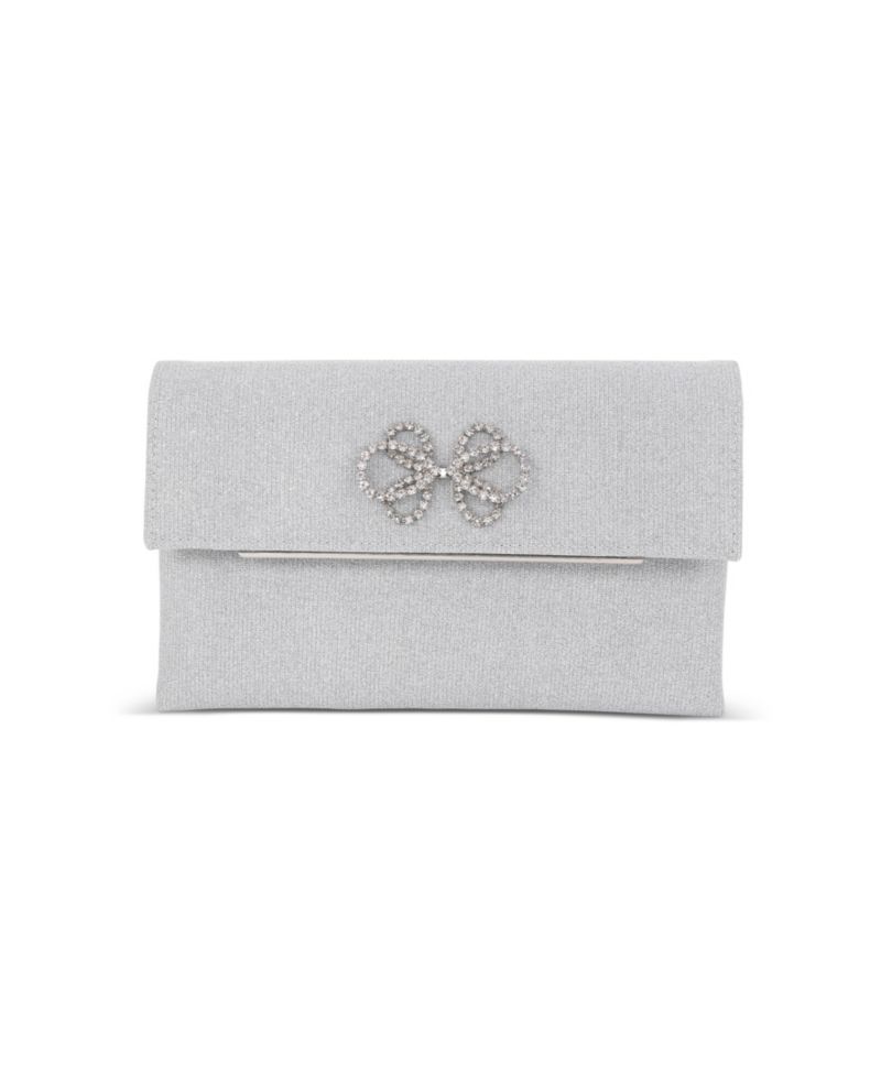 Woman's Millie Signature Frame Mini Pleated Satin Pouch