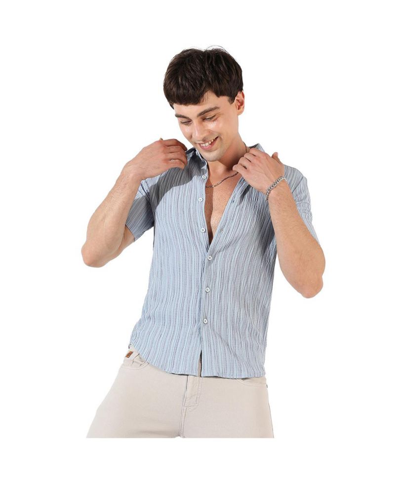 Men's Textured Casual Shirt
