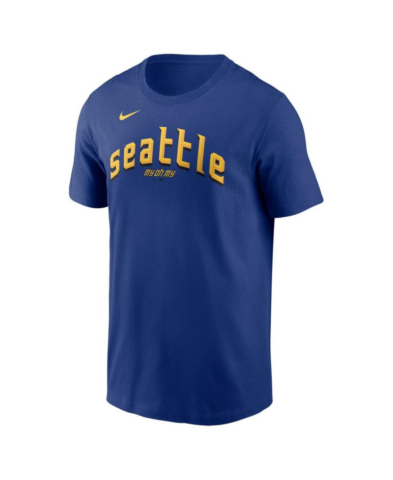 Men's Cal Raleigh Royal Seattle Mariners City Connect Fuse Name & Number T-Shirt