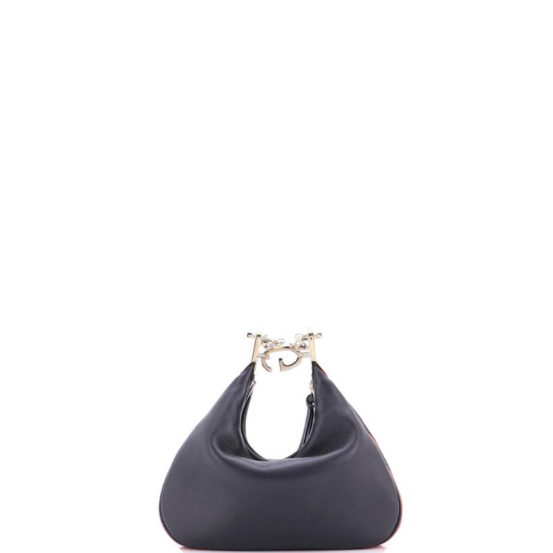 Small Attache Shoulder Bag Leather