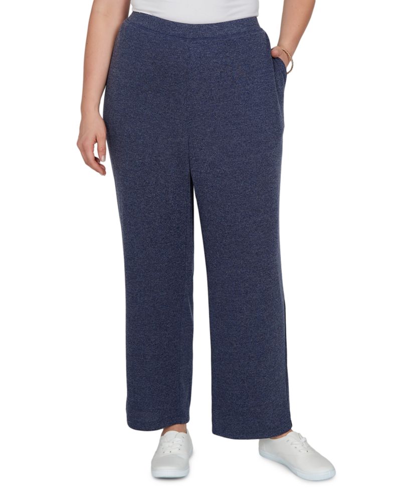 Plus Size Brushed Heather Pull-On Pants