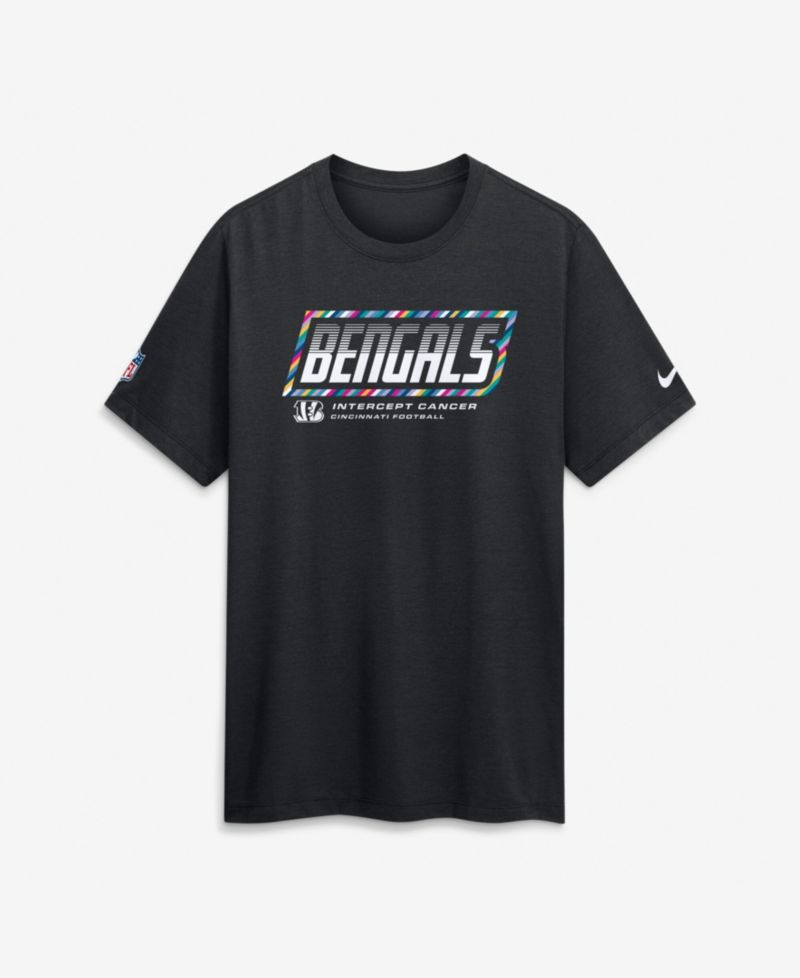 Men's Black Cincinnati Bengals 2026 NFL Cruical Catch Sideline Dri-Fit T-Shirt