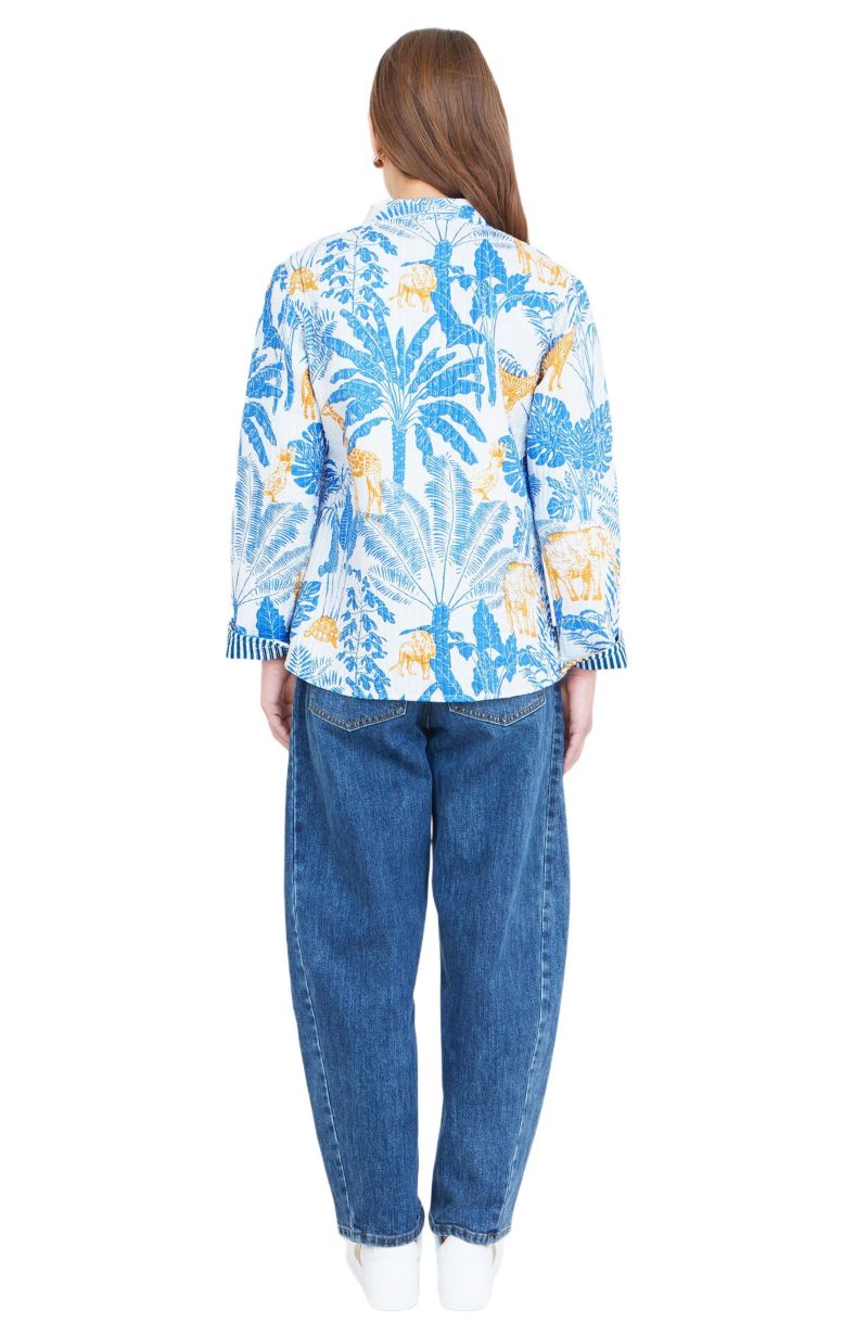 Women's Jungle Reversible Cotton Quilted Jacket