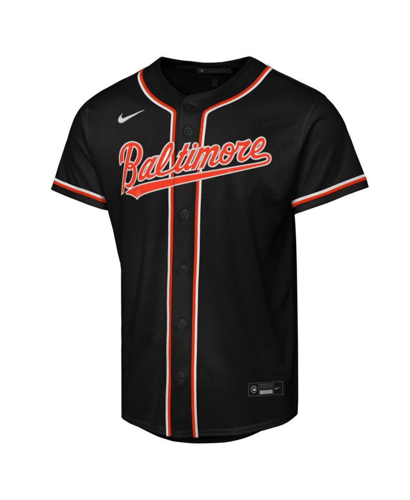 Big Boys and Girls Jackson Holliday Black Baltimore Orioles Fashion Replica Player Jersey