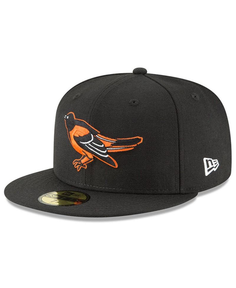 Men's Black Baltimore Orioles Cooperstown Collection Wool 59FIFTY Fitted Hat