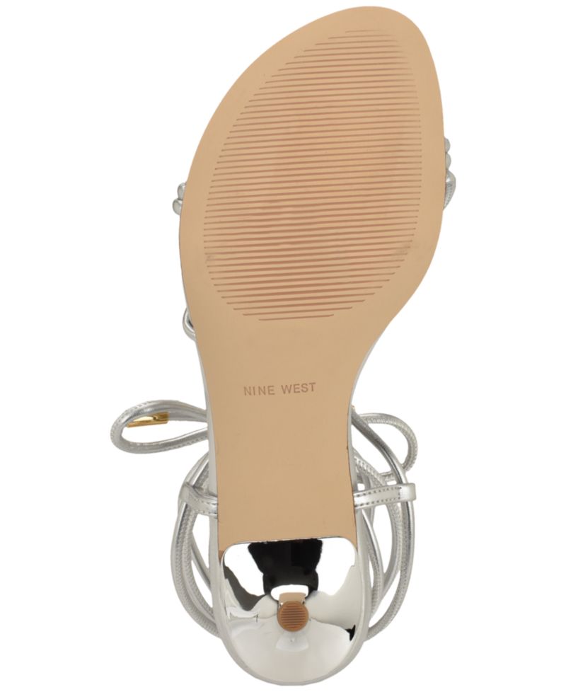 Women's Greska Strappy Ornamented Tie-Up Dress Sandals
