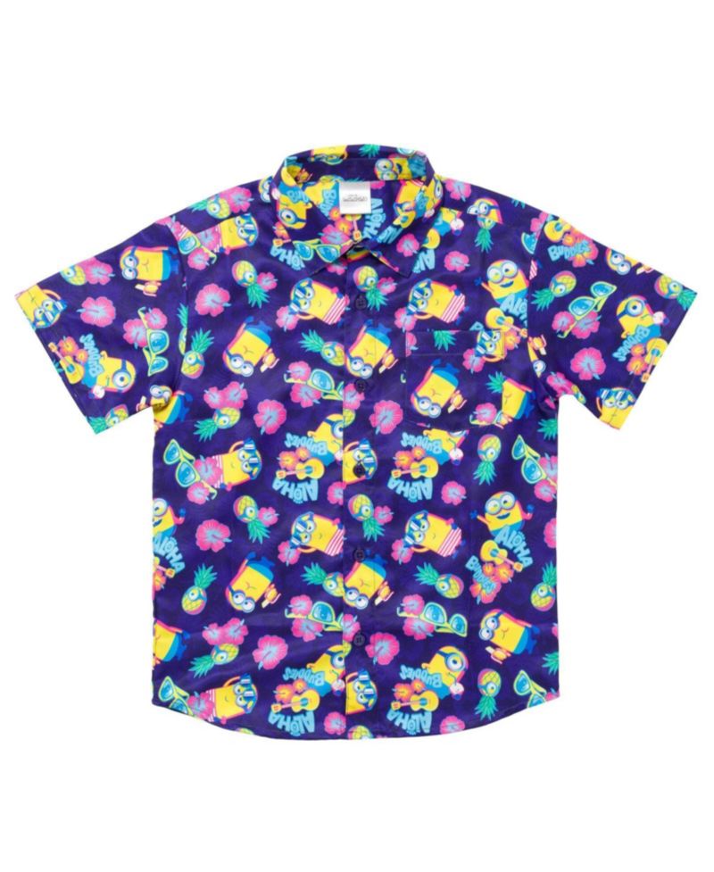 Boy's (6-16) Hawaiian Short Sleeve Button Down Shirt