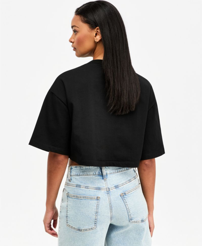 Women's Heavyweight Cropped Cotton T-Shirt