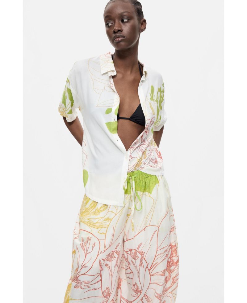 Women's Floral-Print Pull-On Balloon Pants
