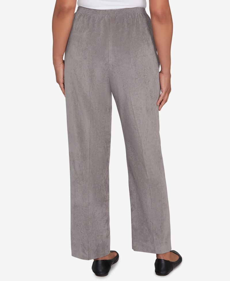 Women's Classic Corduroy Elastic Waist Medium Length Pants