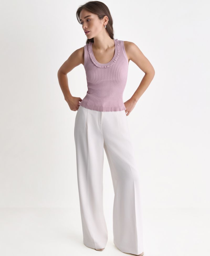 Women's Sleeveless Scoop Neck Knit Top