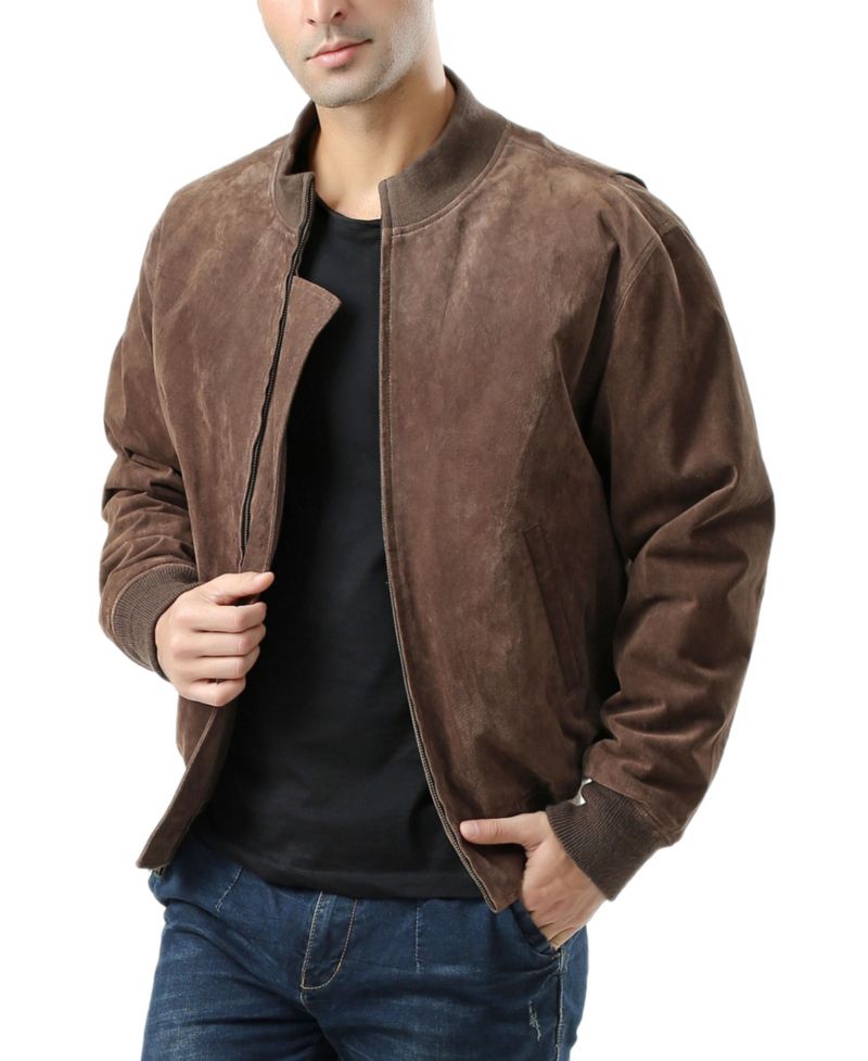 Men's WWII Suede Leather Tanker Jacket