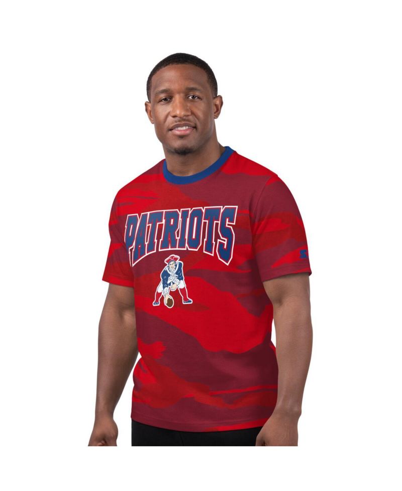 Men's Red New England Patriots Thursday Night Gridiron Classics Vintage Logo T-Shirt