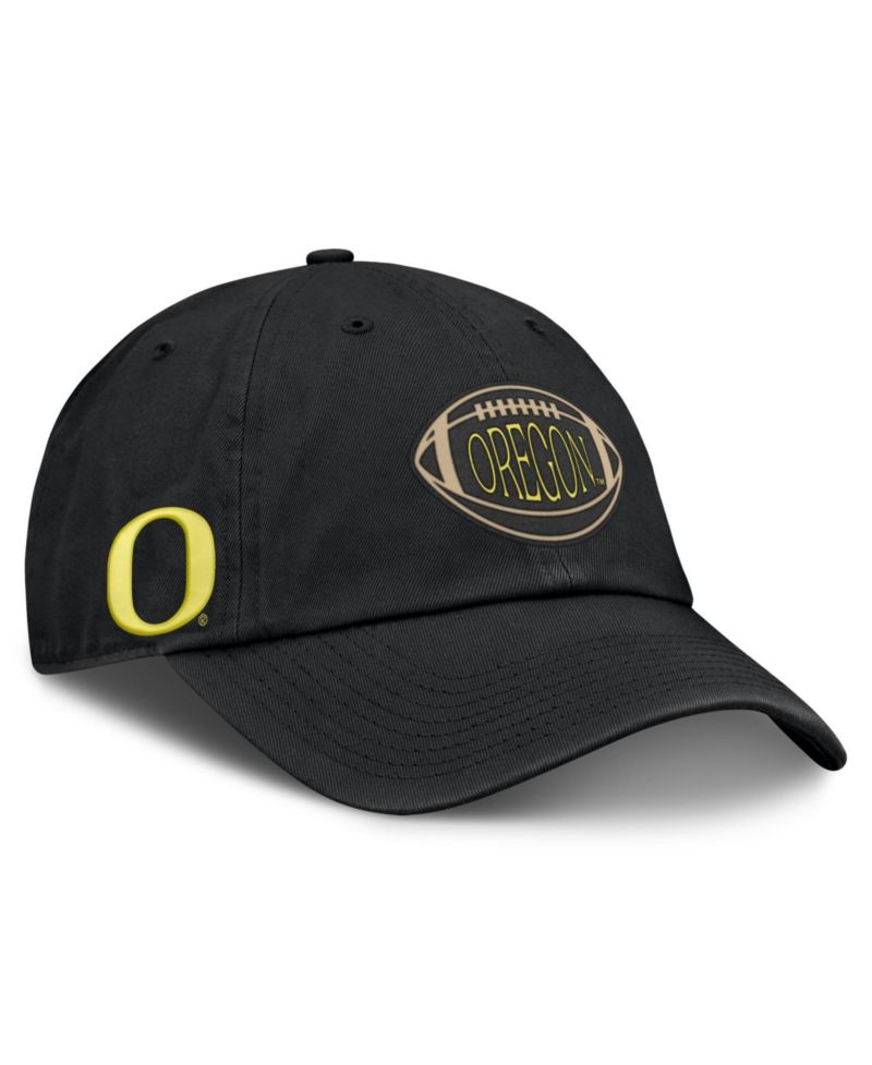 Men's and Women's Black Oregon Ducks Campus Prep Football Club Adjustable Hat
