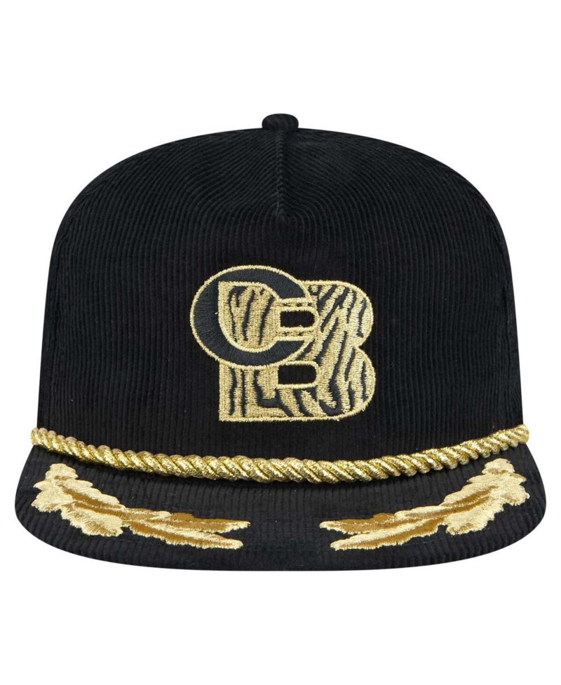 Men's Black Cincinnati Bengals City Originals Corduroy Skipper Golfer Snapback Hat