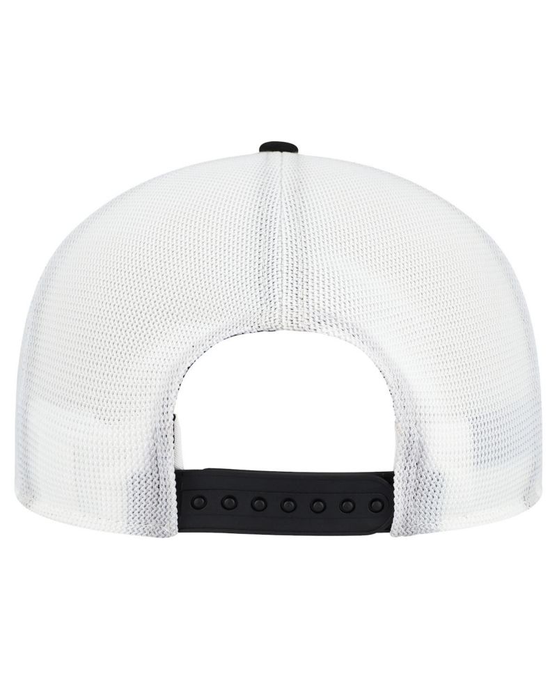 Men's Black/White Cincinnati Bengals Patch 19TWENTY Adjustable Hat