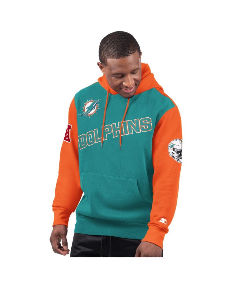 Men's Aqua Miami Dolphins Extreme Pullover Hoodie