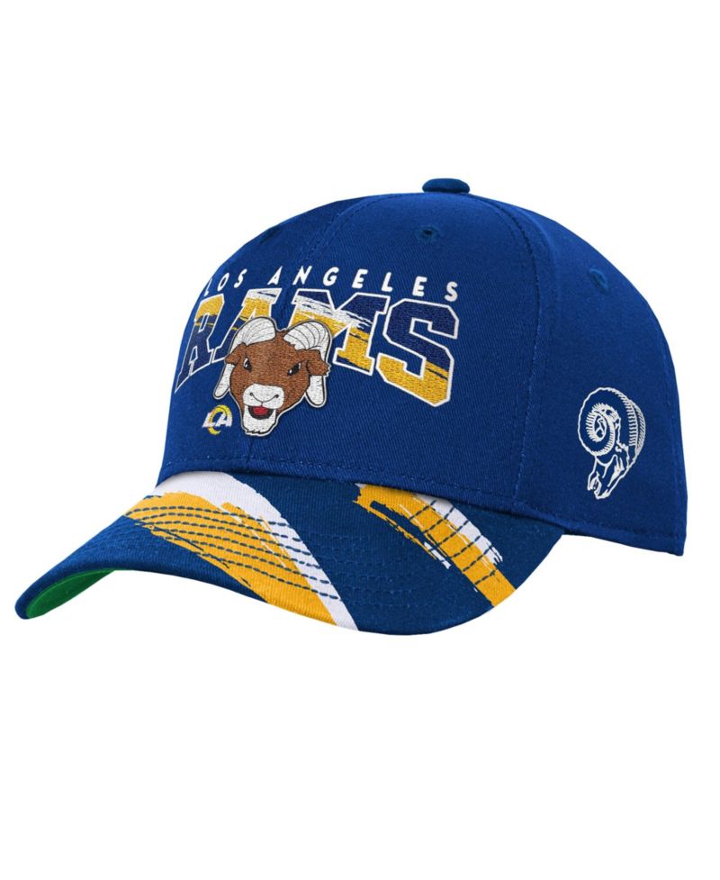 Big Boys and Girls Royal Los Angeles Rams Big Head Pro Crown Snapback Hat
