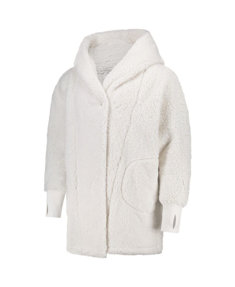 Men's and Women's The Best Lounger In The World Cream Chicago Bulls Oversized Open-Front Hoodie Sweater