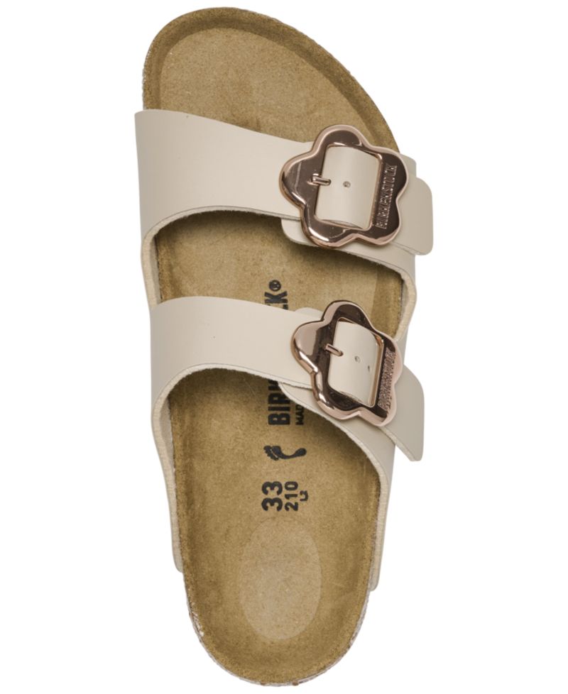 Big Girls' Arizona Birko-Flor Flower Buckle Sandals from Finish Line