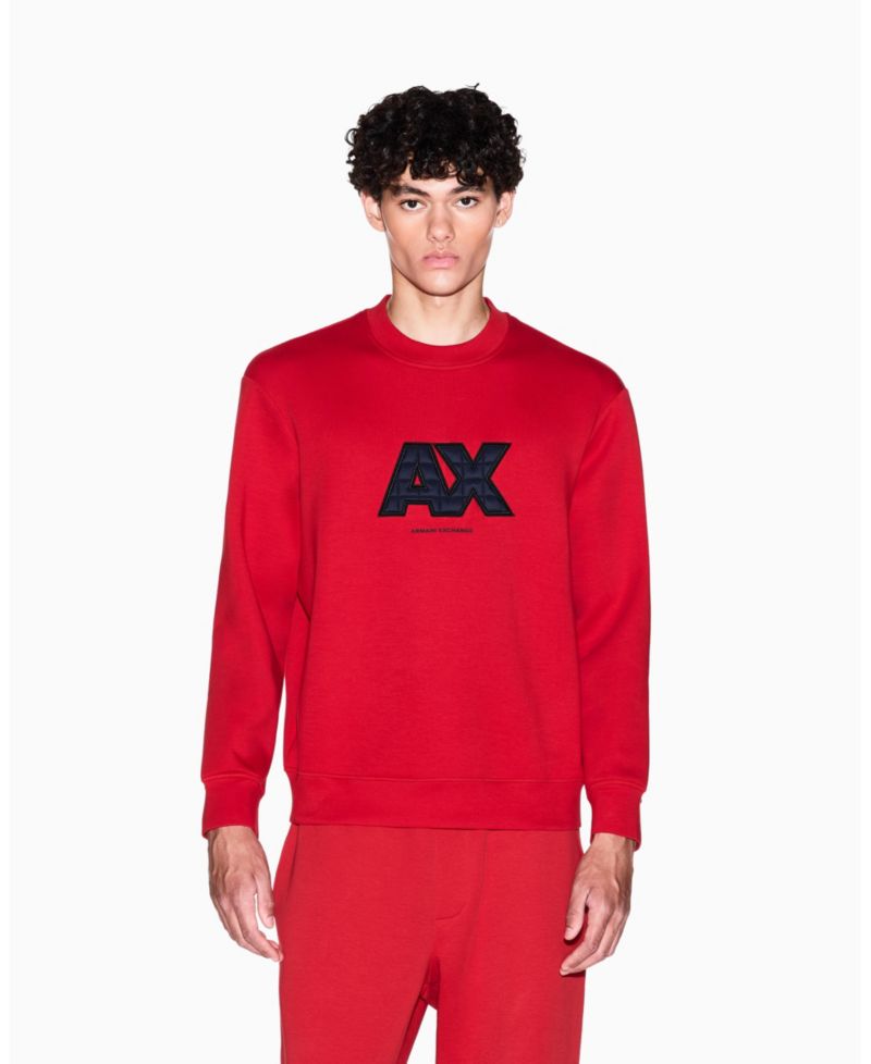 Men's Logo Quilted Crewneck Sweatshirt