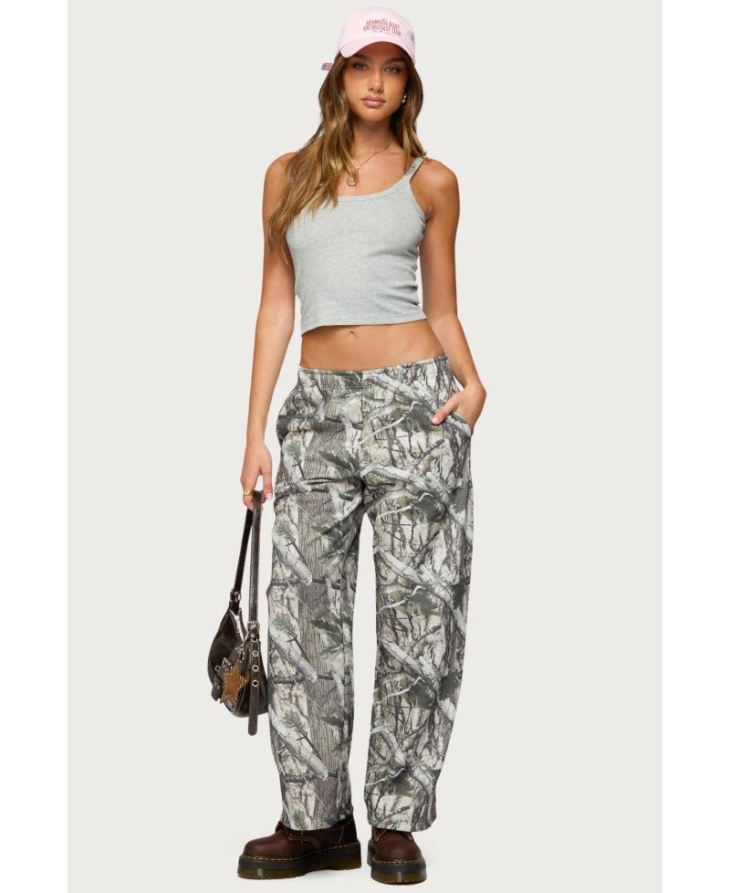 Women's Camo Straight Leg Sweatpants