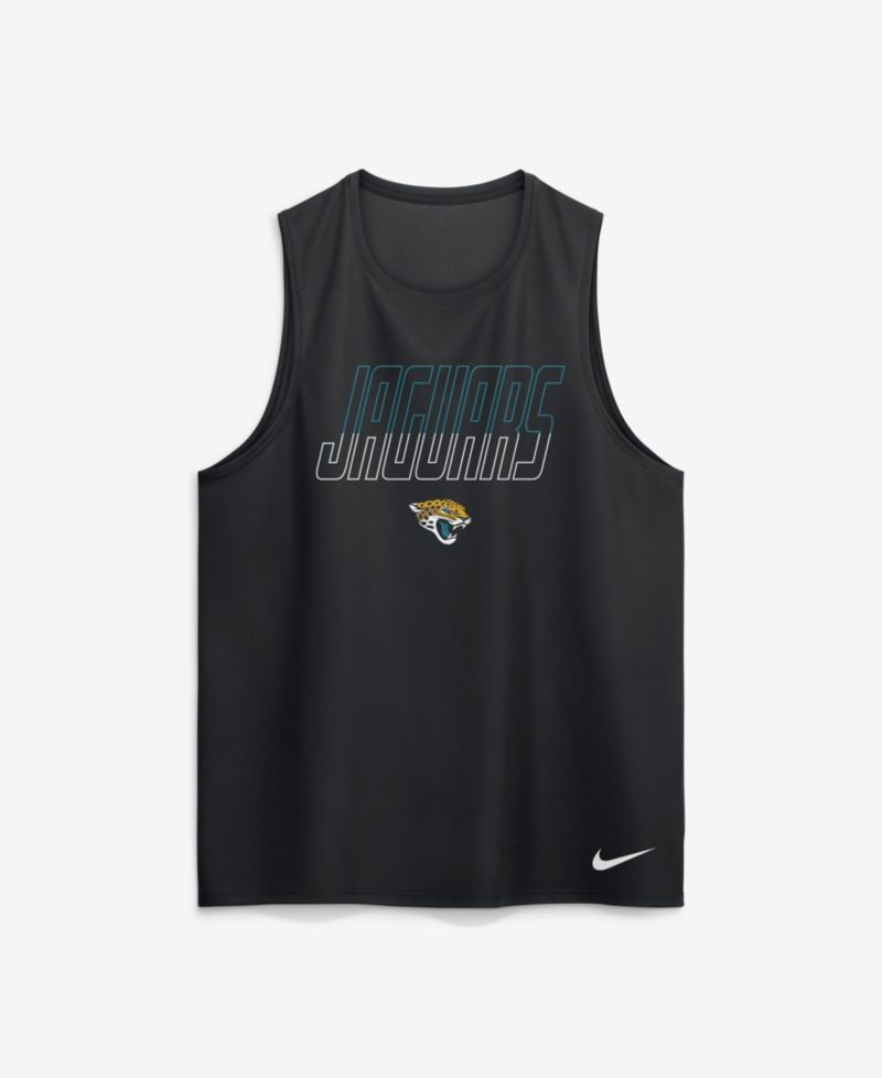Men's Black Jacksonville Jaguars Kickoff Miler Dri-FIT Tank&iquest; Top
