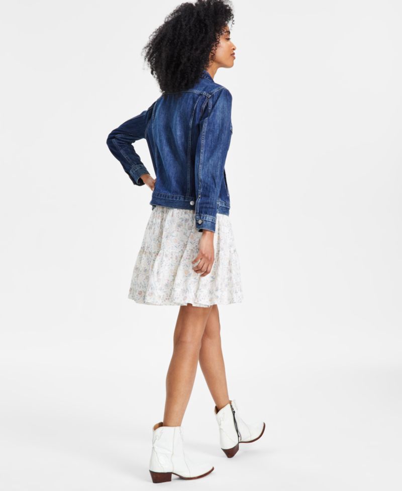 Women's Cotton Denim Trucker Jacket