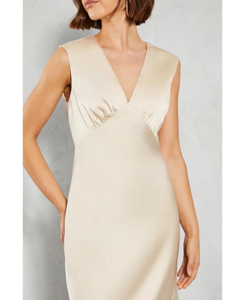 Women's Satin Bridesmaid Dress