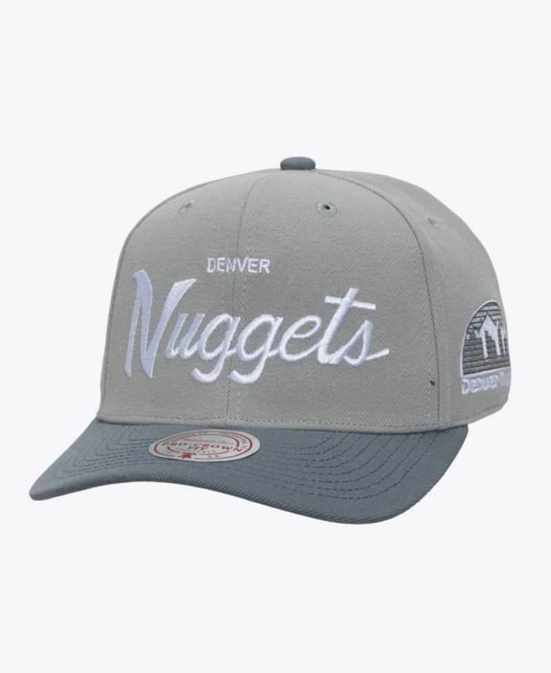 Men's Gray Denver Nuggets Thunderstorm Head Coach Pro Crown Snapback Hat