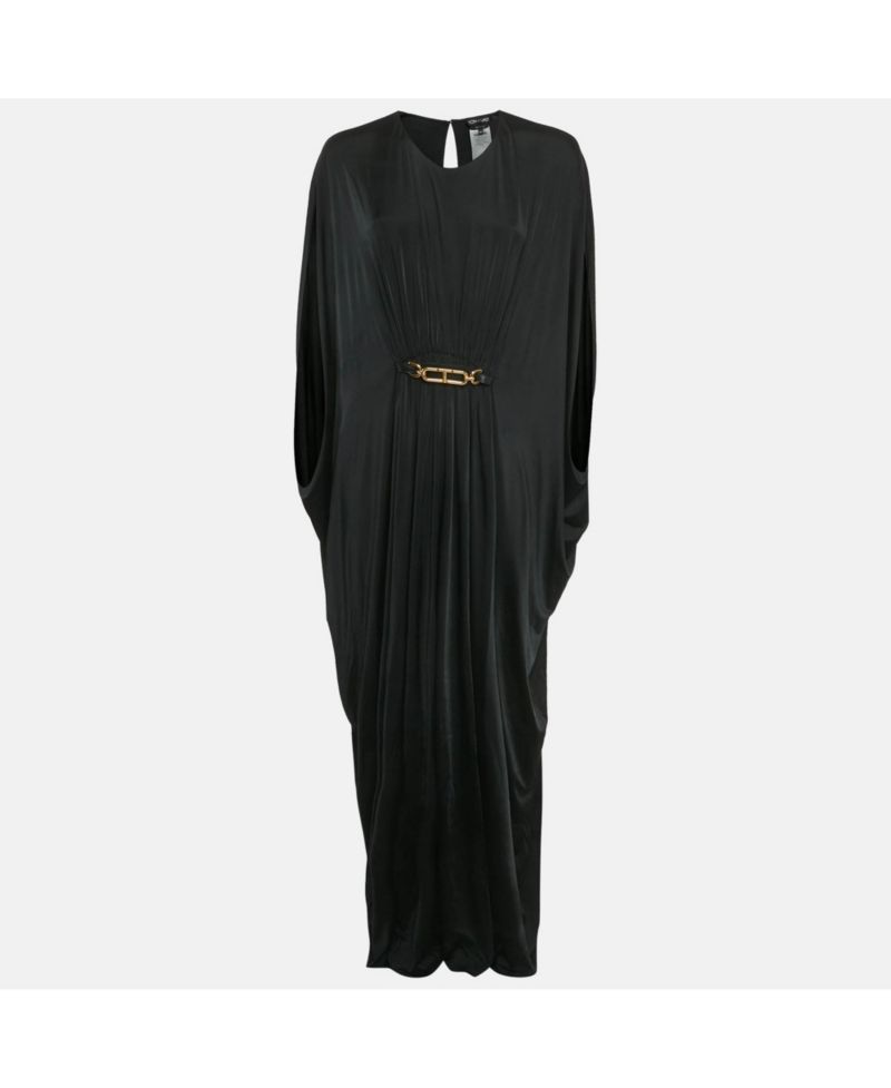 Women's Jersey Belted Kaftan Maxi Dress