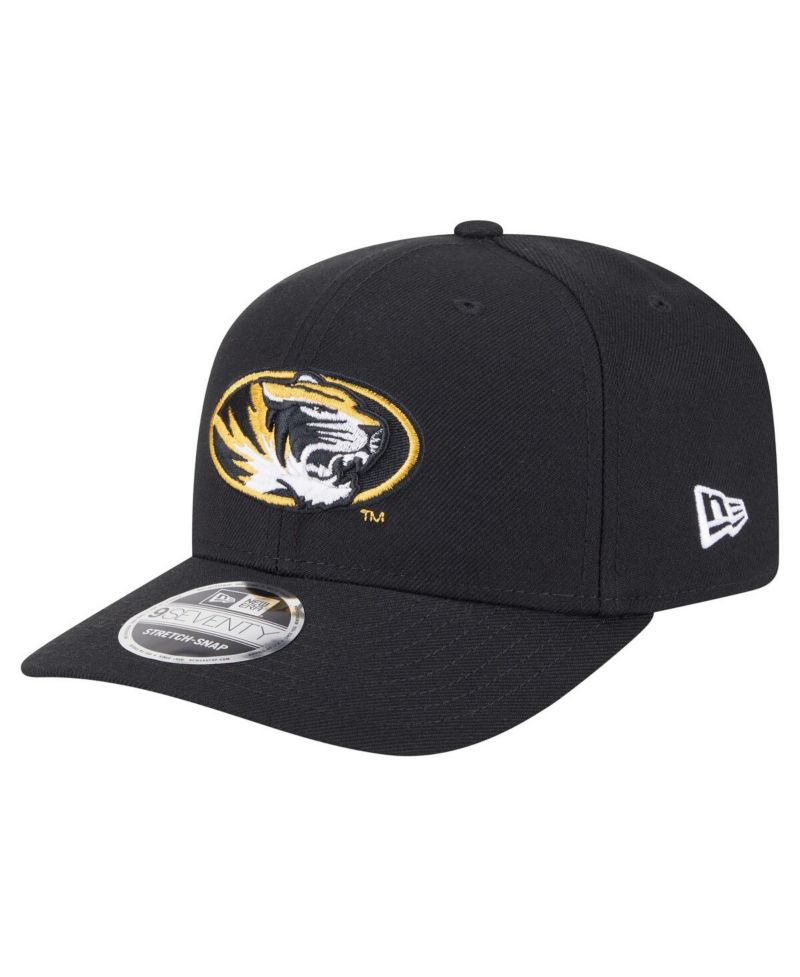 Men's Black Missouri Tigers Team Collective 9SEVENTY Stretch-Snap Adjustable Hat