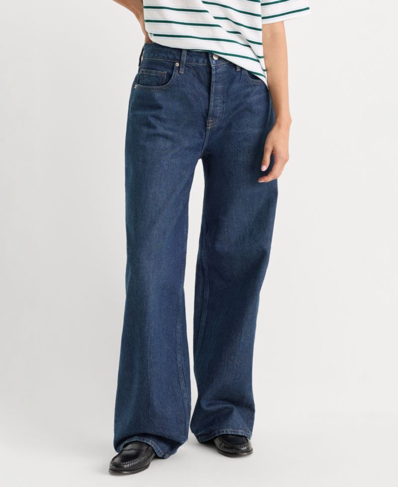 Women's Vintage Wide High-Waisted Jeans
