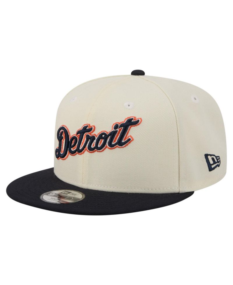 Big Boys and Girls White Detroit Tigers Two-Tone 9FIFTY Snapback Hat