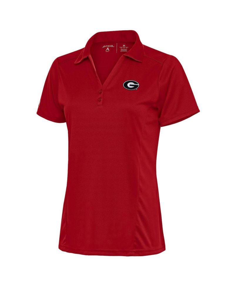 Women's Red Georgia Bulldogs Tribute Polo Shirt