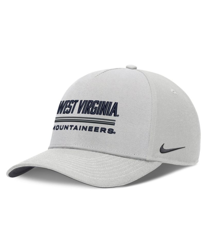 Men's Gray West Virginia Mountaineers 2026 Sideline Dri-FIT Rise Adjustable Hat