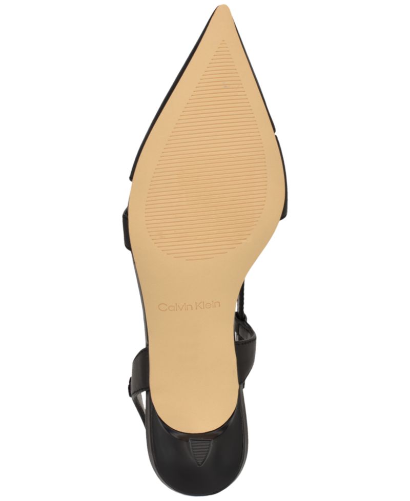 Women's Arlanna Asymmetrical Kitten Heel Slingback Pumps