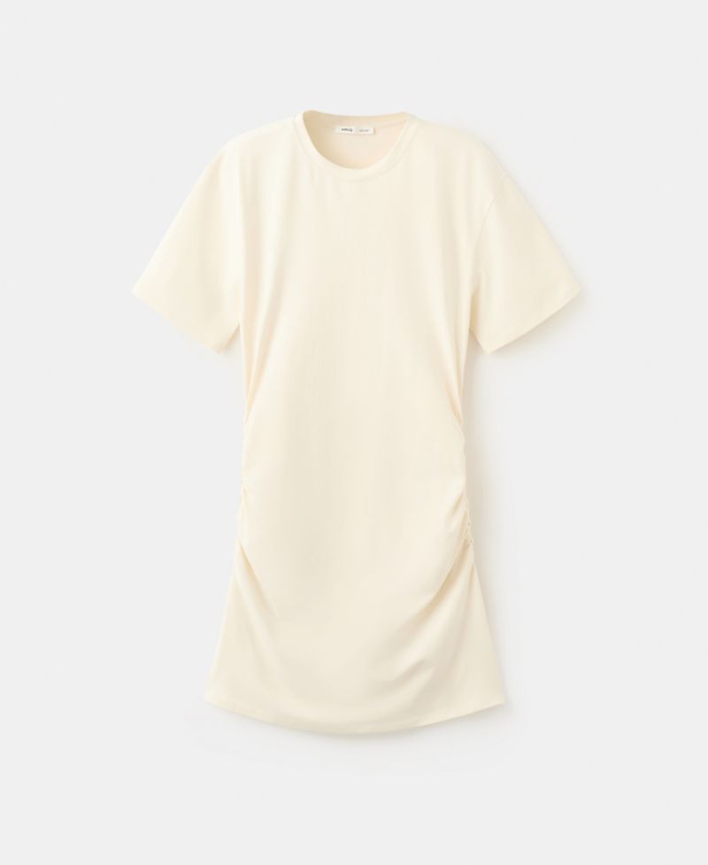 Women's Gathered Sides Cotton Dress