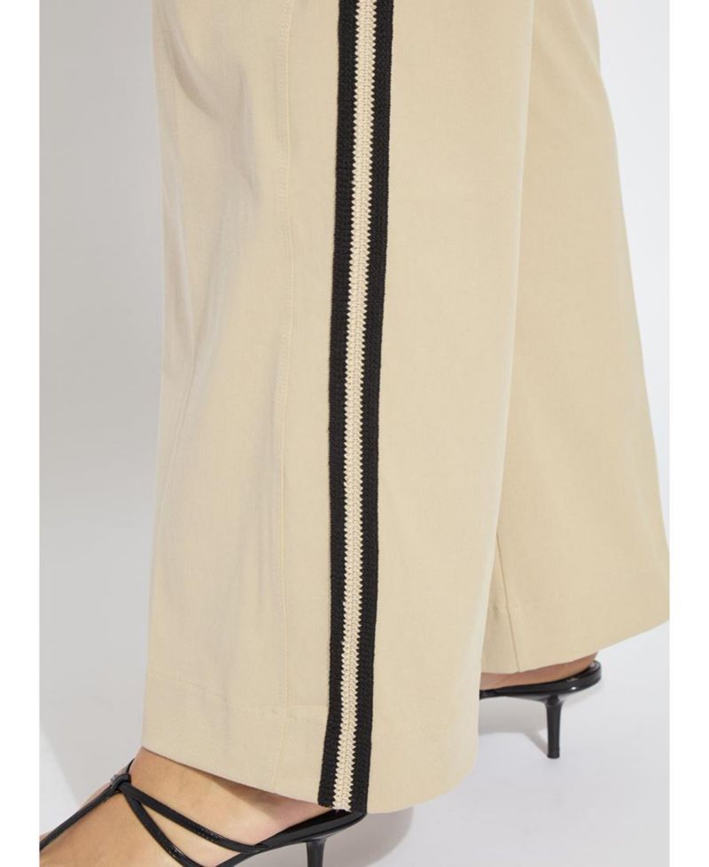 Plus Size Brinne Wide-Leg Side-Stripe Trousers