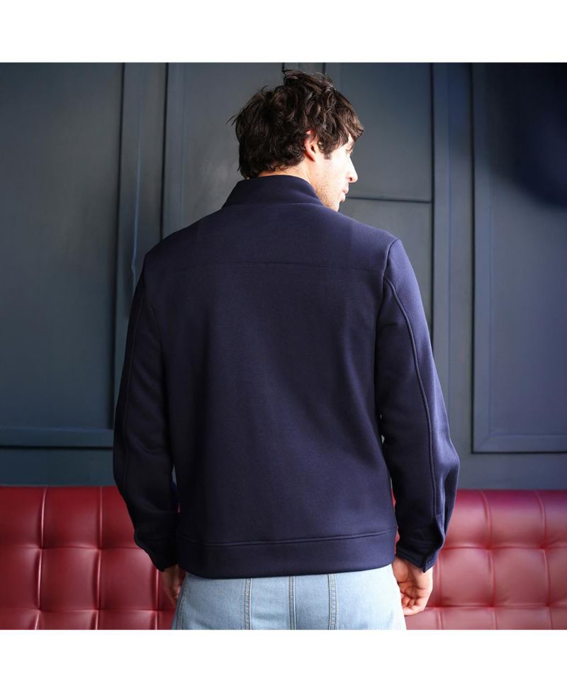 Men's Panel-Stitch Knit Sweatshirt