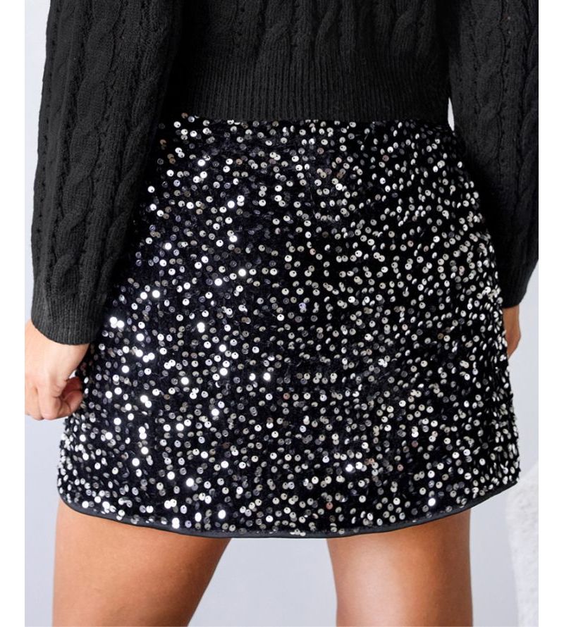 Women's Show Stopper Black Mini Skirt