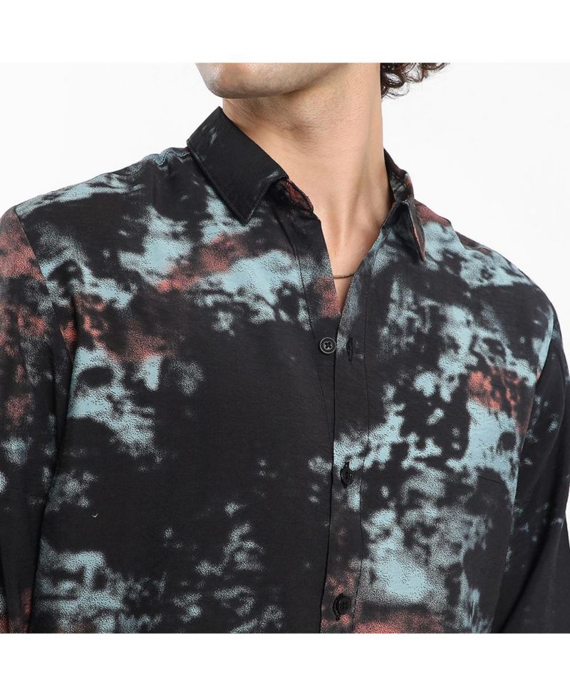 Men's Contrast Dab Shirt
