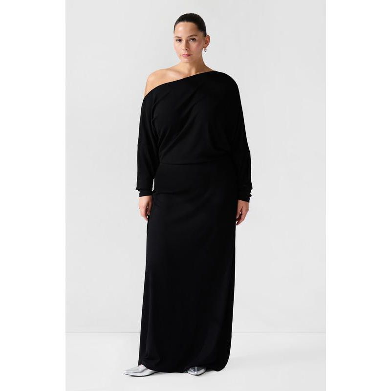Women's Amia One-Shoulder Gathered-Waist Jersey Evening Gown