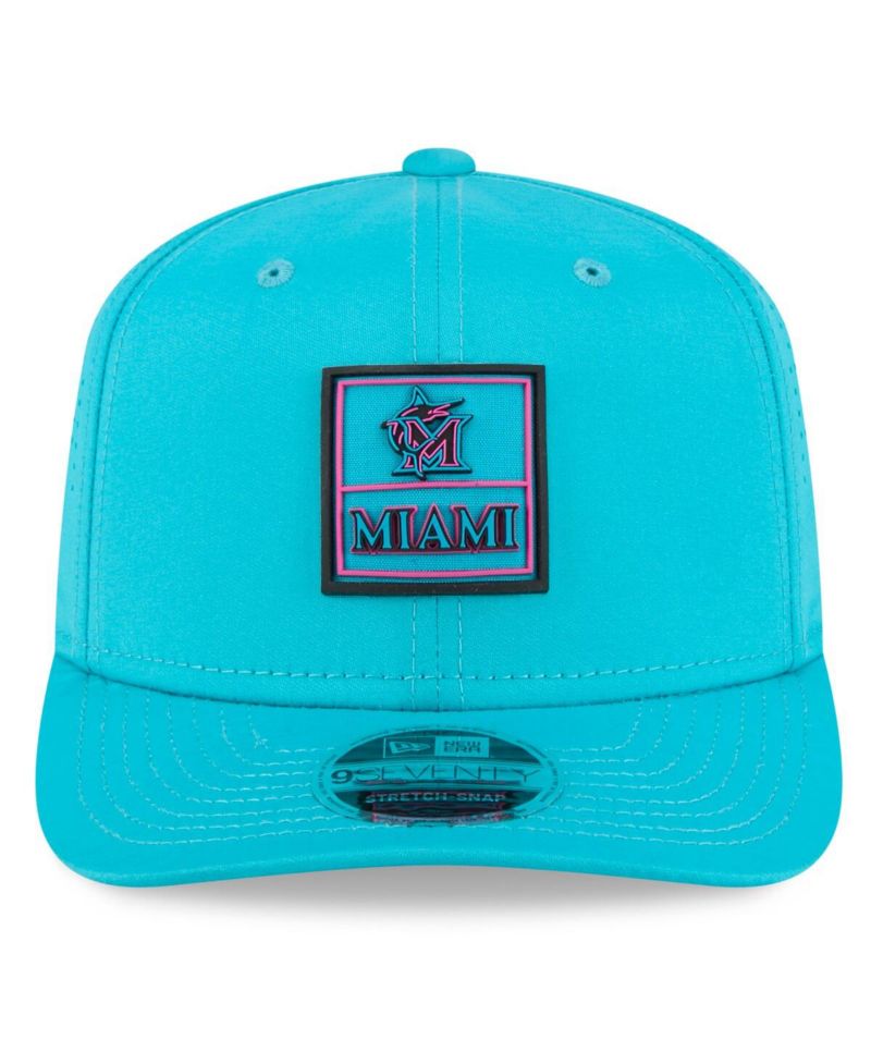 Men's Teal Miami Marlins 2025 City Connect 9SEVENTY Adjustable Hat