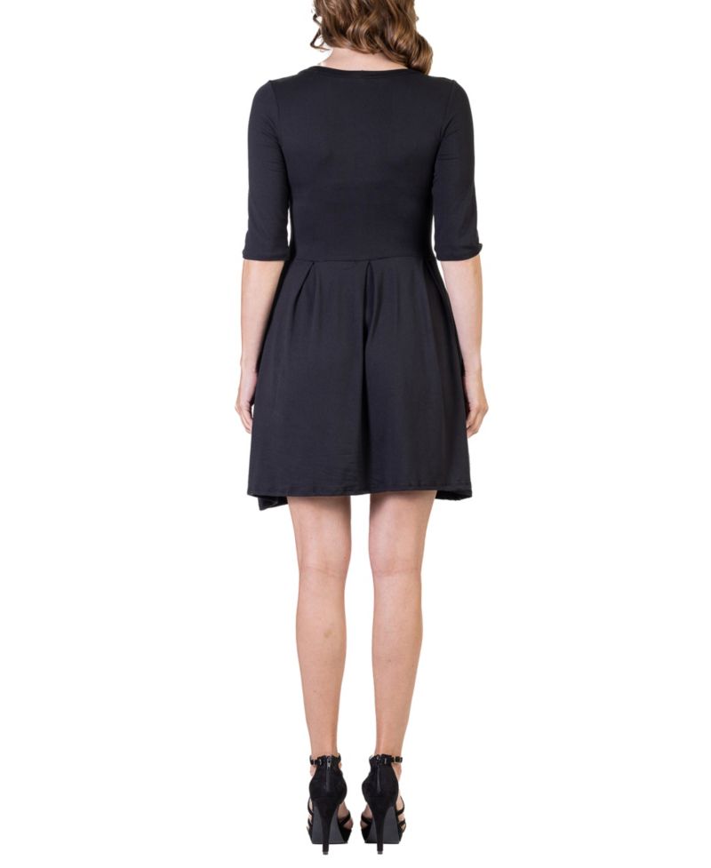 Women's Three Quarter Sleeve Mini Dress