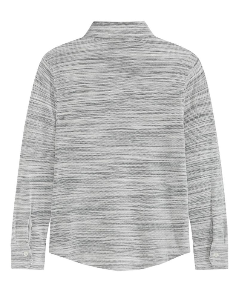Big Boys Space Dyed Button Up Shirt