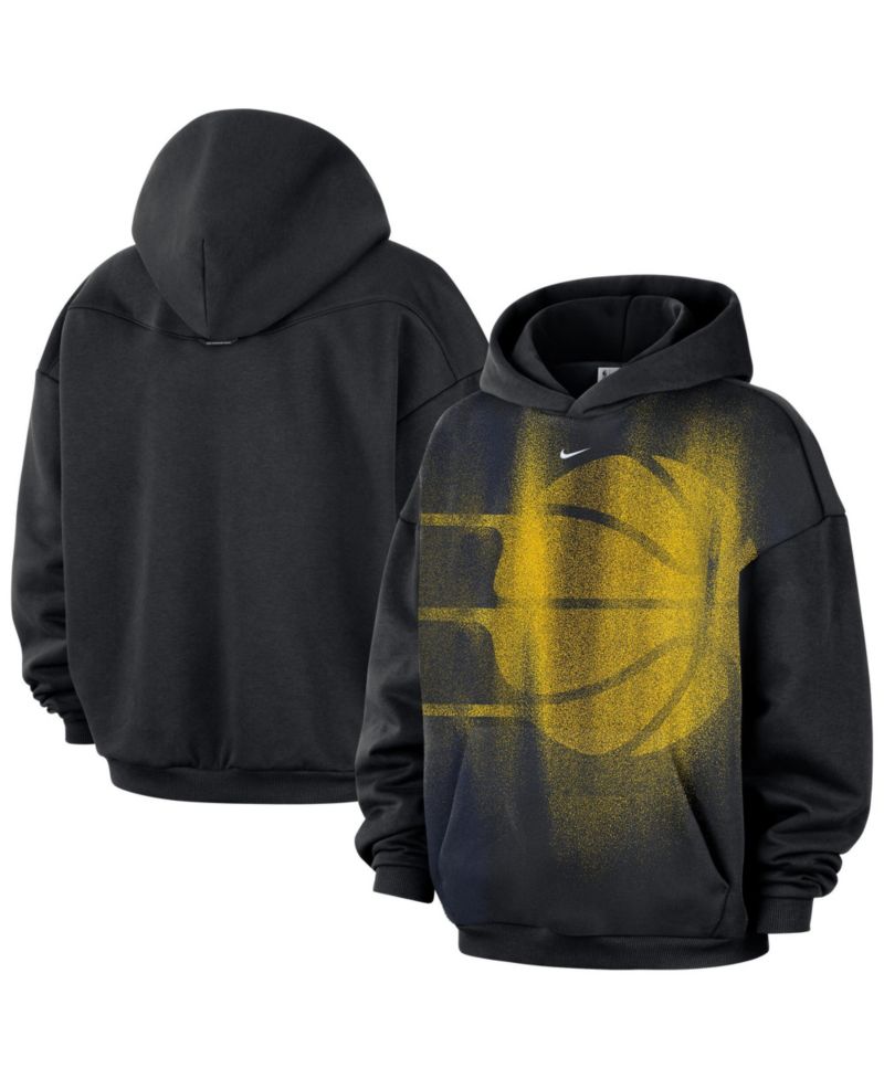 Men's Black Indiana Pacers 2026 Standard Issue Practice Icon Fleece Pullover Hoodie