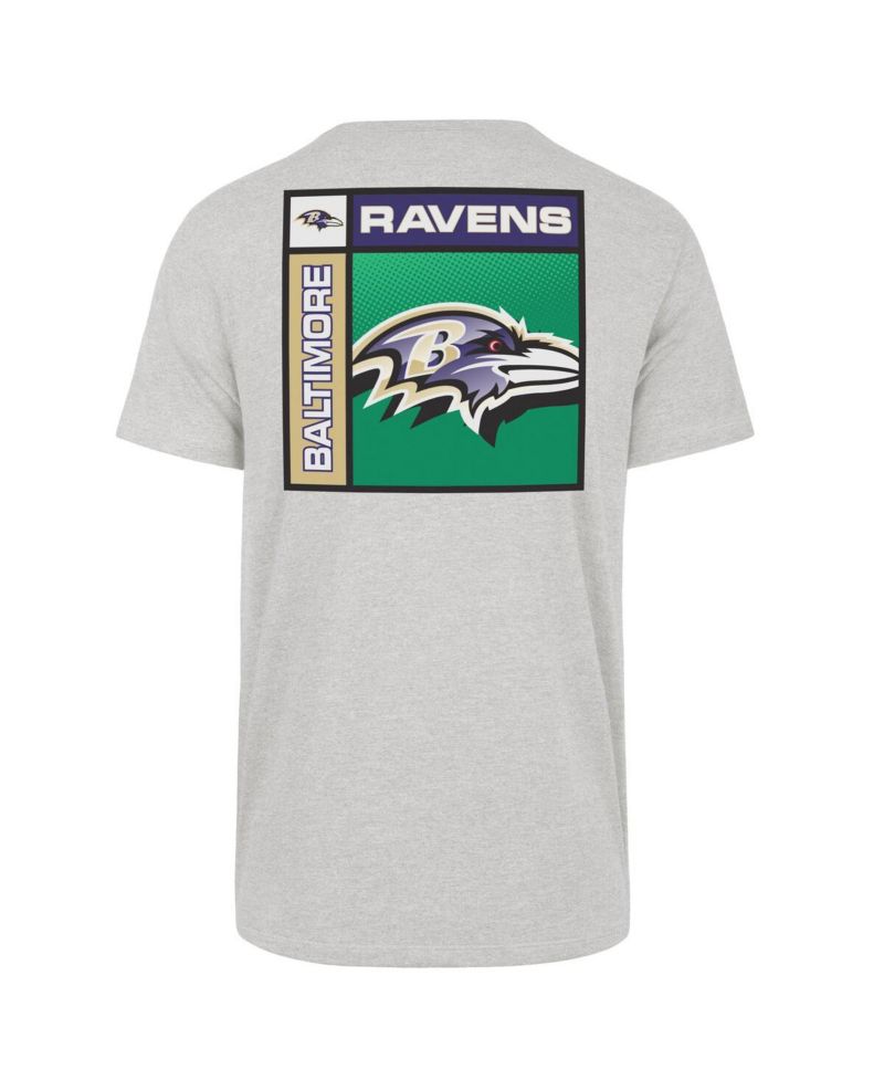 Men's Gray Baltimore Ravens Chrome Plate Franklin T-Shirt