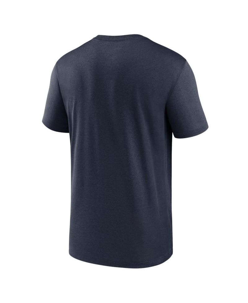 Men's Navy Houston Texans Legend Logo Performance T-Shirt